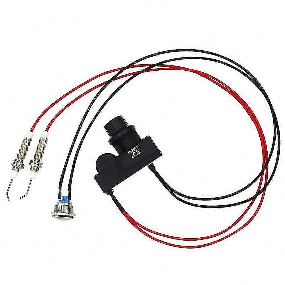 Gas Grill Igniter Push Button Spark Ignitor with Electrode, AA Battery Automatic Ignition Switch