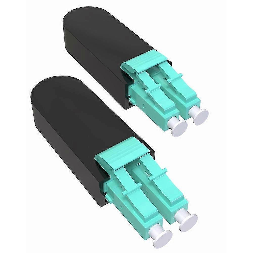 2 Pcs Multi-Mode LC/OM3 Fiber Optic Loopback Adapter Cables compatible withTesting Applications, Fiber Optic Loopback Couplers