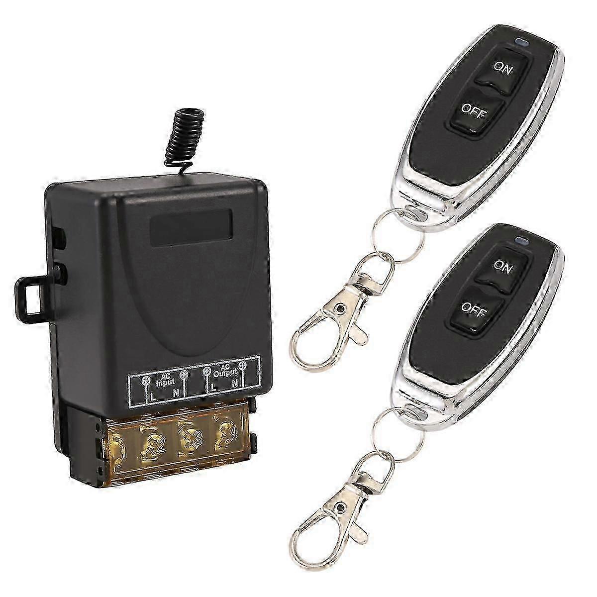 Remote Control Relay Switch, Fixed Code EV1527 1CH, Plastic Black Receiver, Smart Home Electric Door Controller