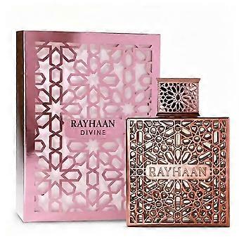 Frasco de perfume unisex Rayhaan Divine, elegante diseño geométrico, set de regalo de fragancia de lujo