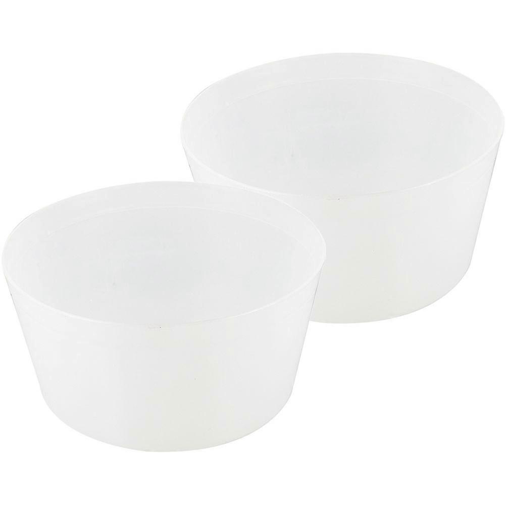 2Pcs Practical Sauna Barrel Liner Plastic Multi-functional Liner Pool Use Tool (White)