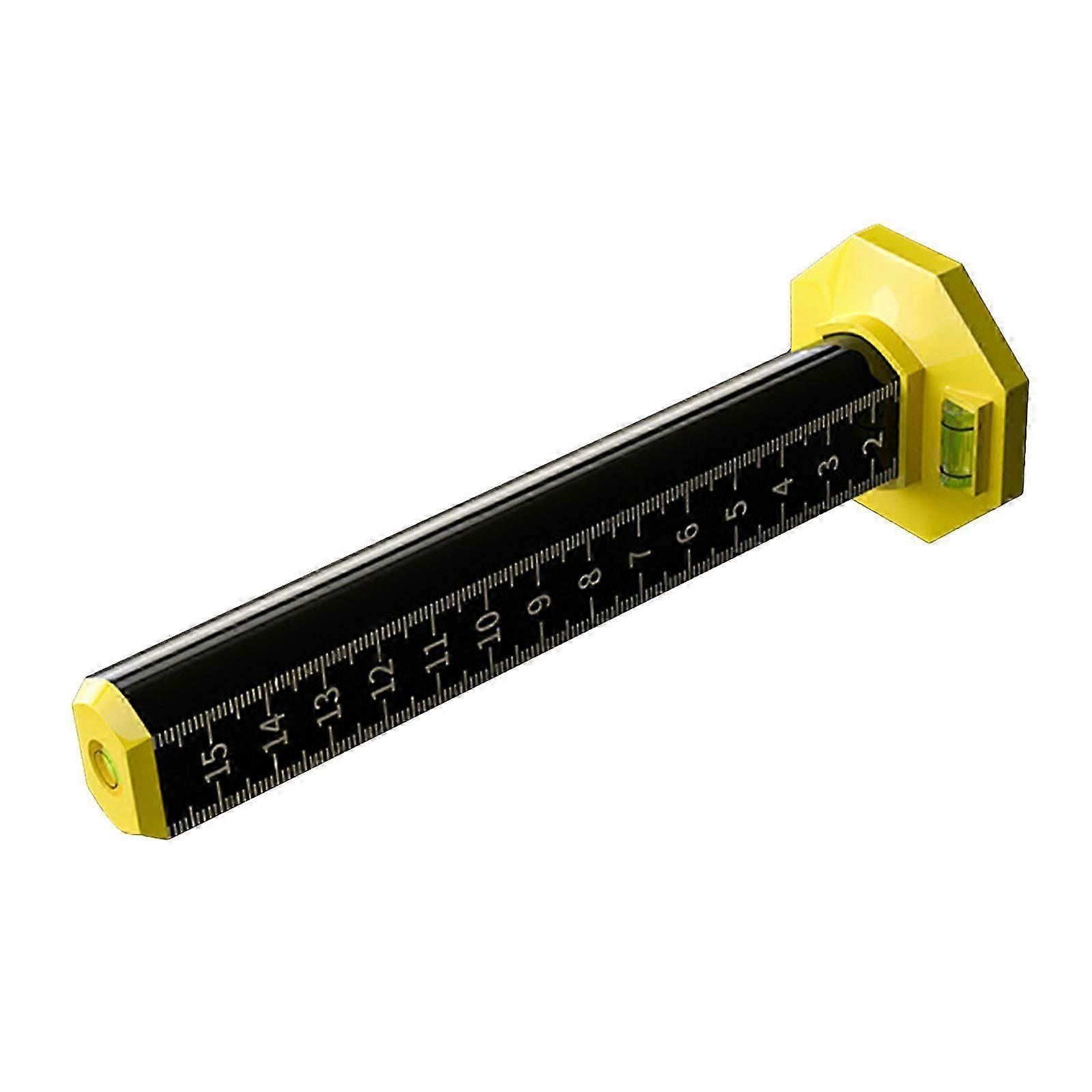 Ceiling and Floor Tile Height Ruler with Magnetic Base