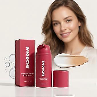 Smart Color Changing Foundation 30ml, Auto-Adjusting Tone Hydrating Foundation, Breathable LongWear Makeup Blurs Fine Lines & Pores