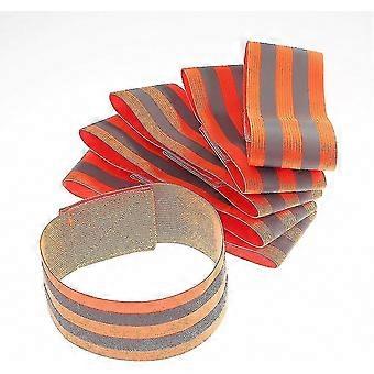 Reflective Elastic Armbands, 6x Safety Reflective Bands for Walking, Biking, and Dogs - Night Visibility
