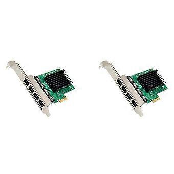 2X Pci-E X1 Gigabit Network Card Pci-Express 4 Port Ethernet Network Card Rtl8111F Ethernet Lan Card
