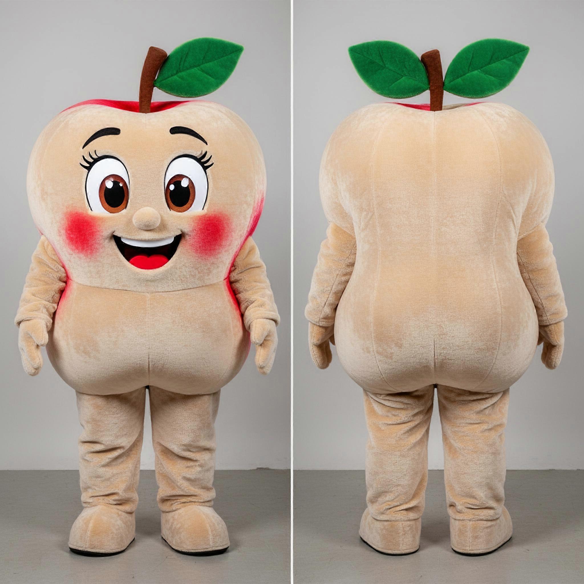 MASTICOT Creamy Beige Rounded Apple Mascot