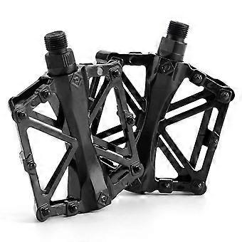 Mountain Bike Pedals With Reflective Strips Non Slip Aluminum Alloy Bicycle Pedals