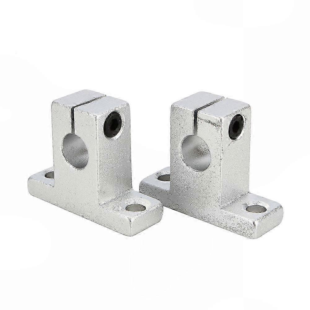 2pc SK10 Linear Rail Shaft Support Bracket, Vertical Mount