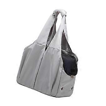 Portable Cats Carriers Backpacks Large Capacity Travel Pet Bag for Outings and Small Media Dog Gray