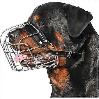 XL-Metallmaulkorb für große Hunde – Robuster Rottweiler-Maulkorb – Extra großer Maulkorb für bellende und beißende Cane Corsos und Mastiffs