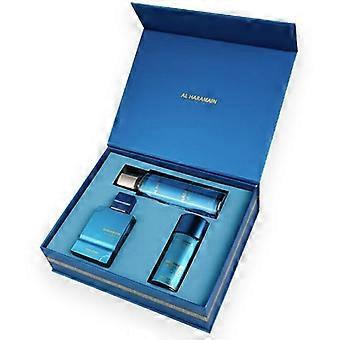 Amber Oud Aqua Dubai Set regalo Extrait de Parfum 75 ml, Extrait de Parfum 30 ml e Body Veil 250 ml 75 ml