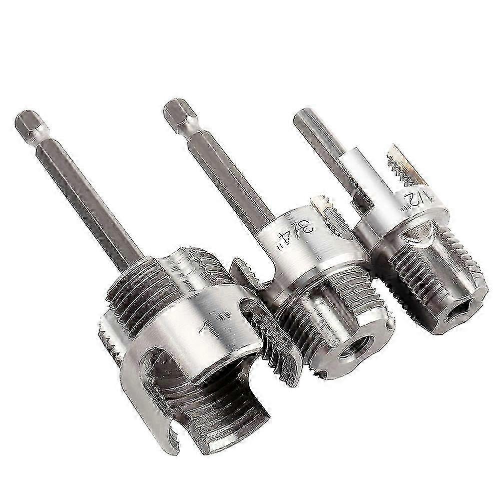 3-Pcs Dual-Use PVC Pipe Threading Kit