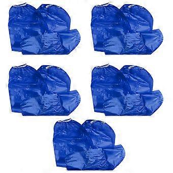 Anti Foot Waterproof Shoe Covers for Shoes 10Pcs Blue Boot Protector