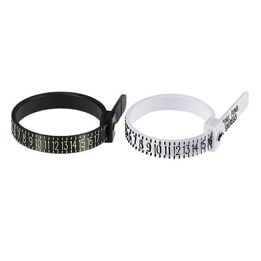Measuring Tool for Rings Plastic Ring Gauge 6Pcs Ring Sizer Set
