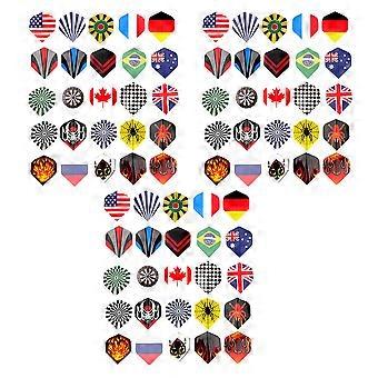 Dart Tail Decor Flights Replacement Set for Game Use with 75Pcs