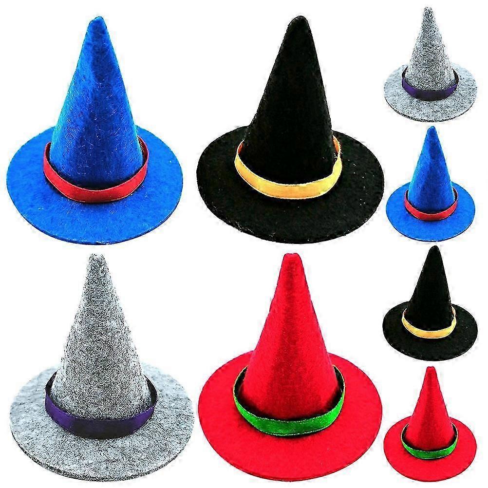 Halloween Mini Witch Hats 8Pcs Small Party Accessory