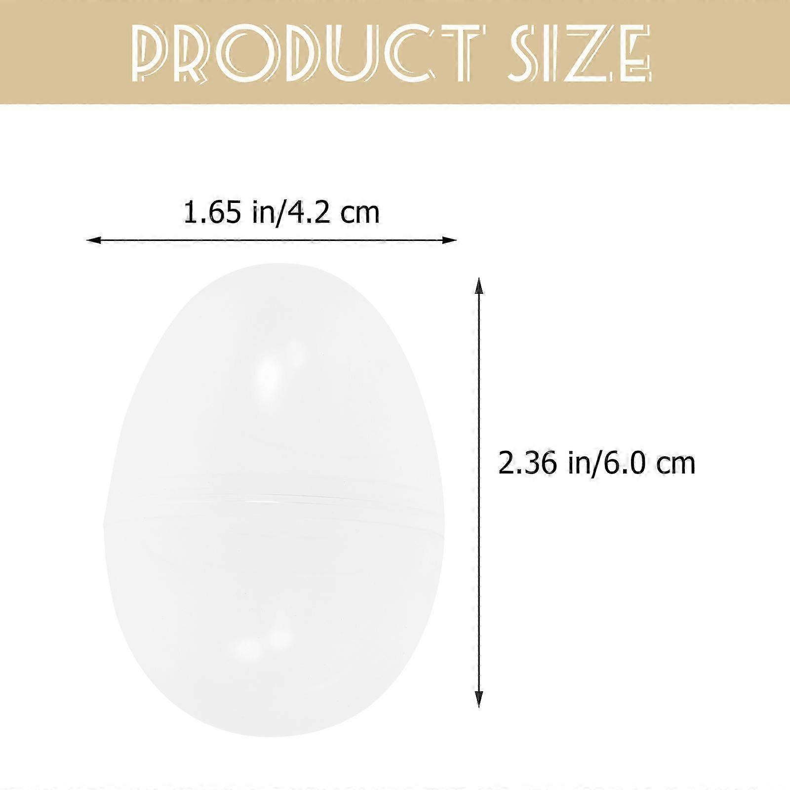 50Pcs Plastic Eggshell Balls Fillable Clear for Gift Packing Use