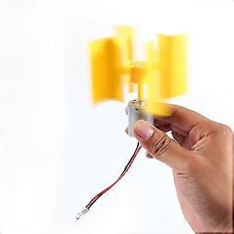 Micro Vertical Wind Turbine Generator Kit, Small Wind Generator for DIY Science Experiment and Education