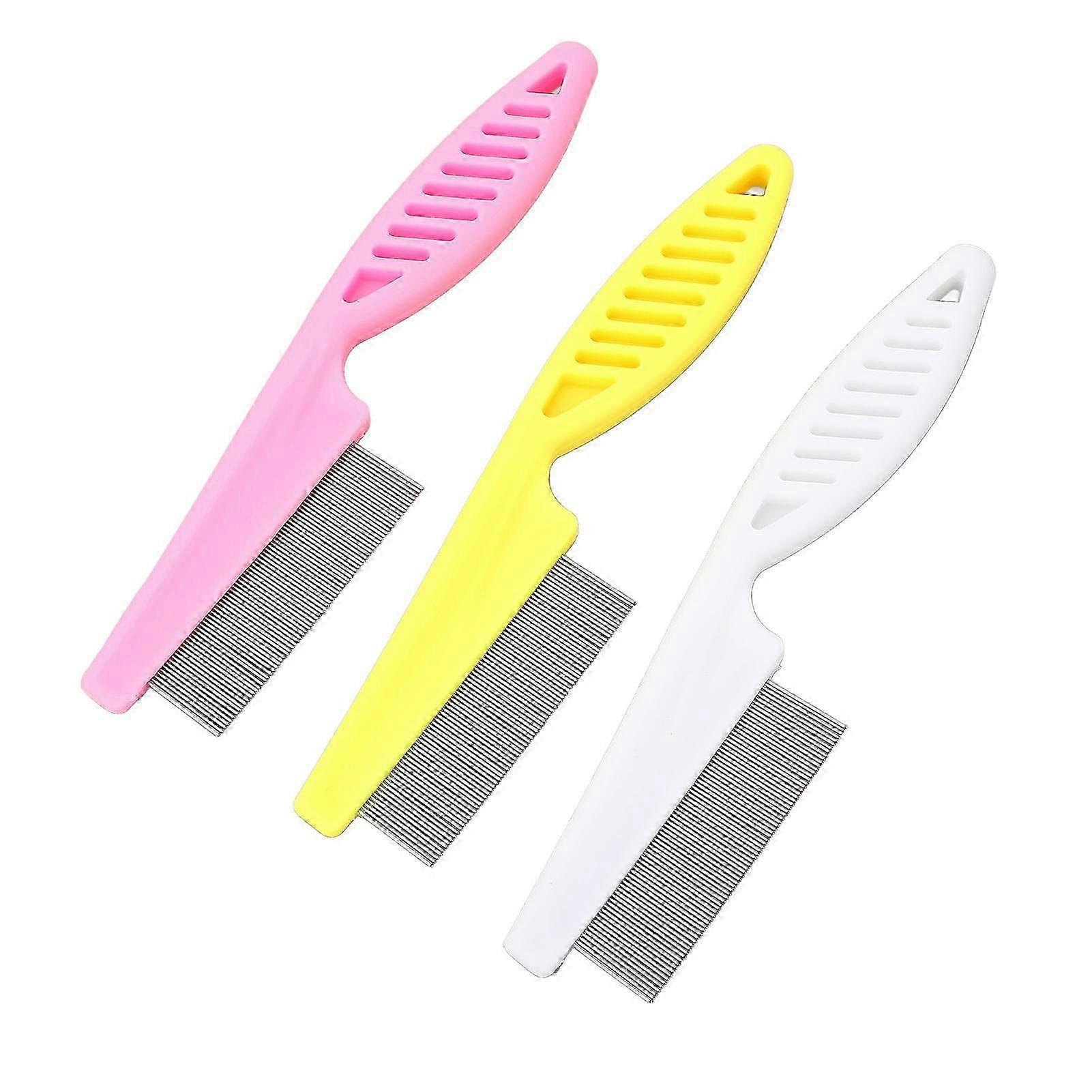 3 Pack Pet Grooming Flea Comb
