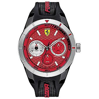 Ferrari Redrev Quartz analoge man horloge met siliconen armband 0830437