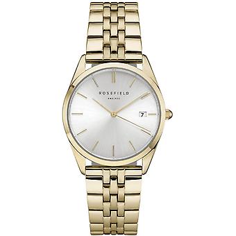 Rosefield Ace Quartz Analog Women's Watch with ACSG-A03 Gold Plated Stainless Steel Bracelet