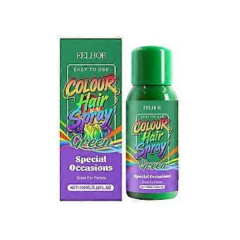 Green Temporary Hair Color Spray for Women Men,One Time Use Washable Hair Spray,Fun Bright Shade for Cosplay,Halloween,DIY Hair Looks,Festivals_yzad