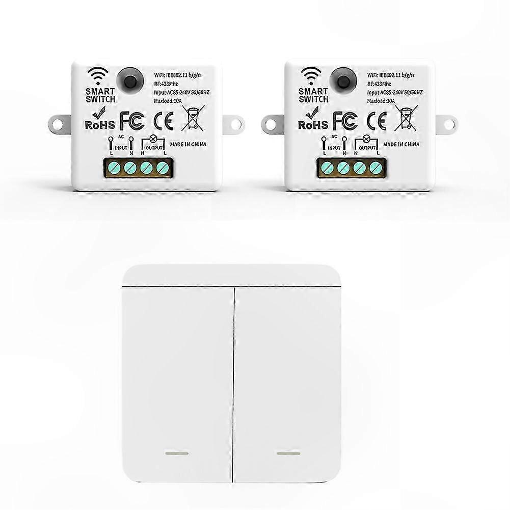 Wireless 2Gang LED Switch Kit