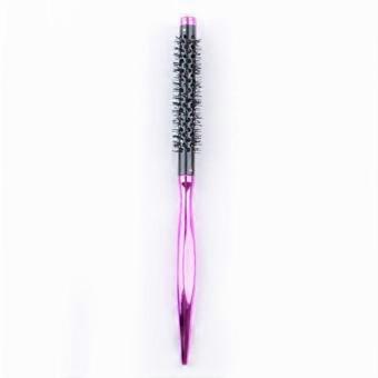 with Smooth Handle Small Curling Brush Nylon Bristles Mini Quiff Roller Travel Round Brush Portable Styling Hair Brush
