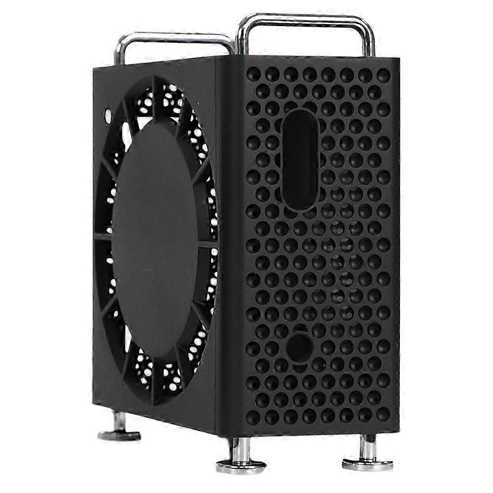 Protective Case Case for Apple Mac Mini M4/ProCooling and Drop ProtectionCase StandHost Chassis Black