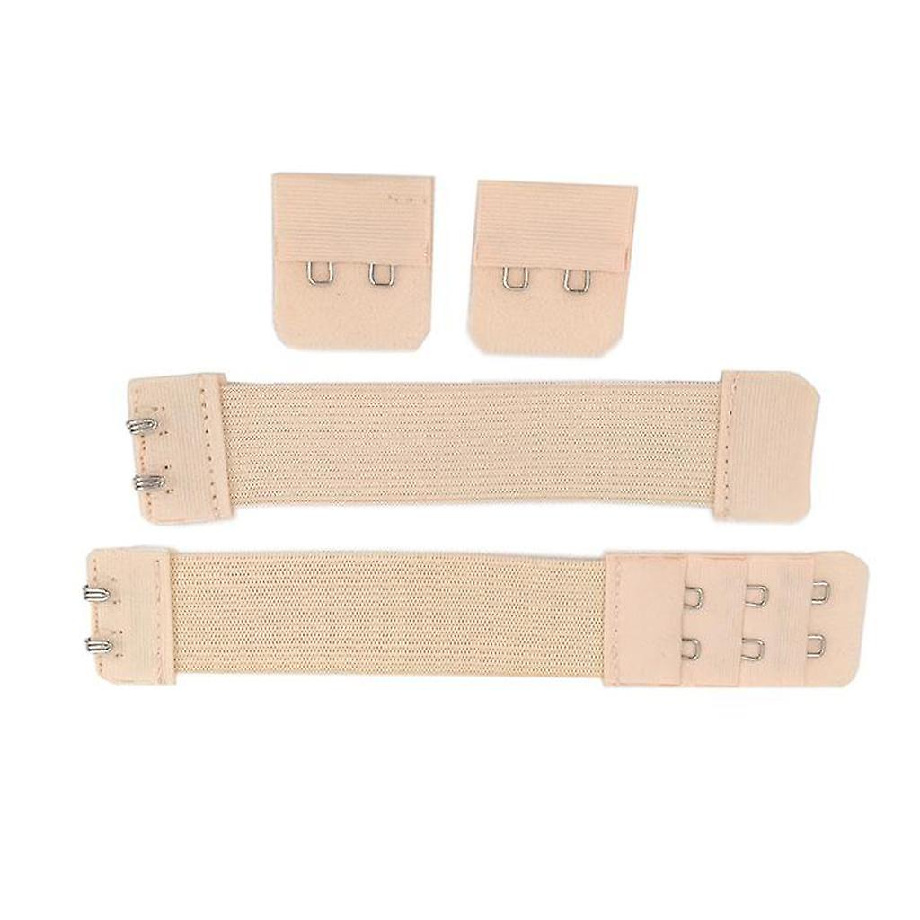 Adjustable Elastic Bra Extender 2 Hook Bra Extension Strap Skin Color 2.5cm