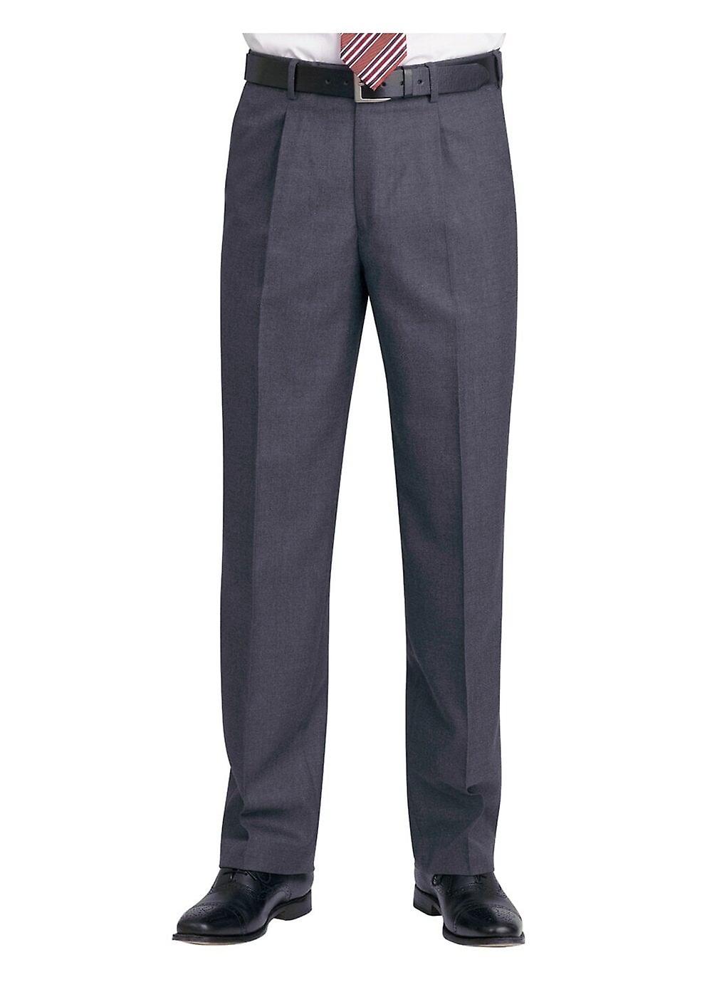 Men's Brook Taverner Branmarket Single Pleat Trousers BT8432