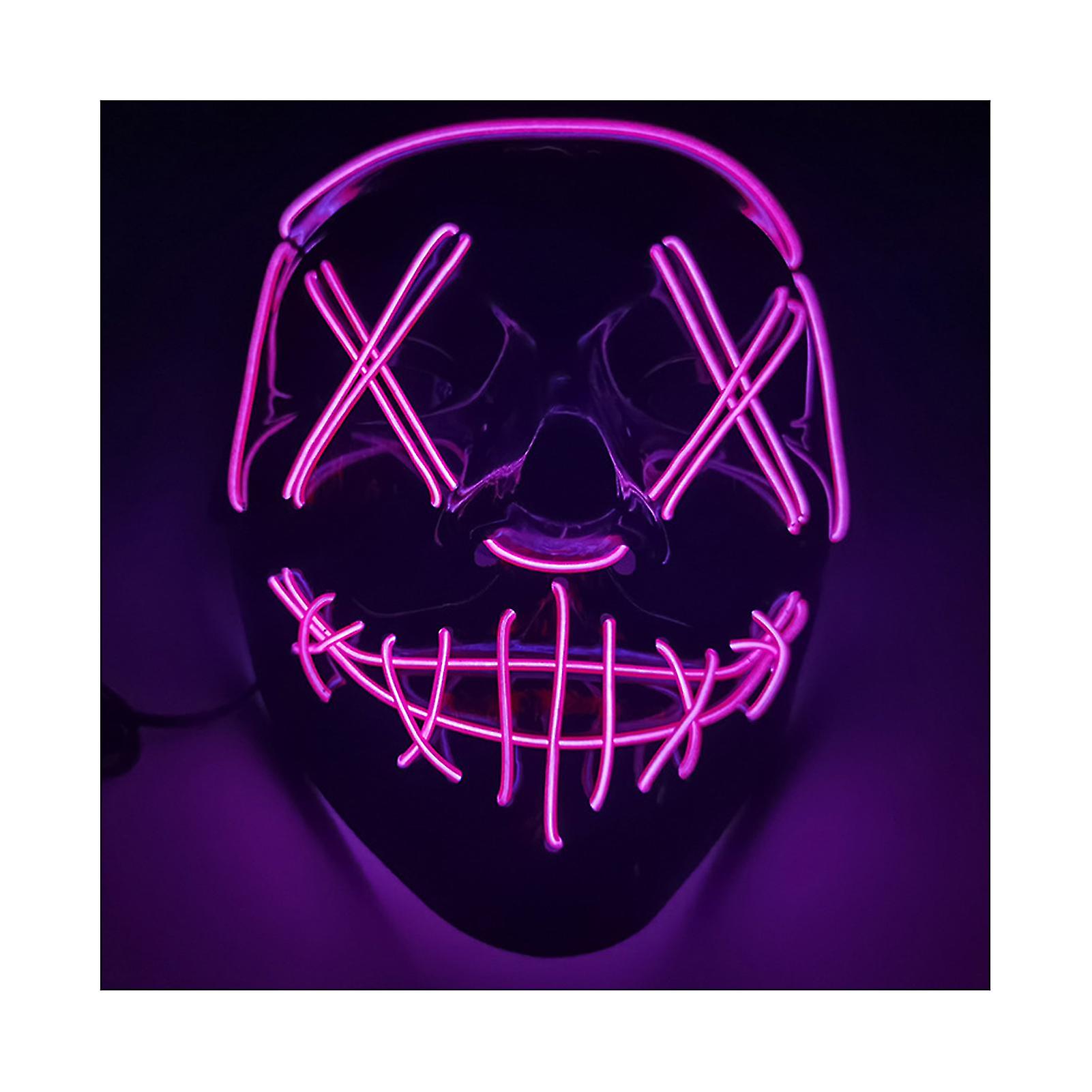 Halloween Luminous Mask Easy To Carry Comfortable And Breathable Necessary For Various Parties