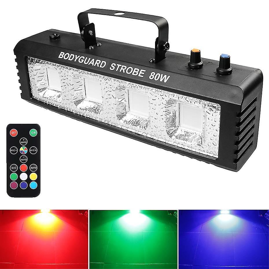 RGB دي جي ديسكو ستروب أضواء 40W 60W 80W 100W الصوت فلاش حزب الزفاف عطلة المرحلة تأثير الإضاءة