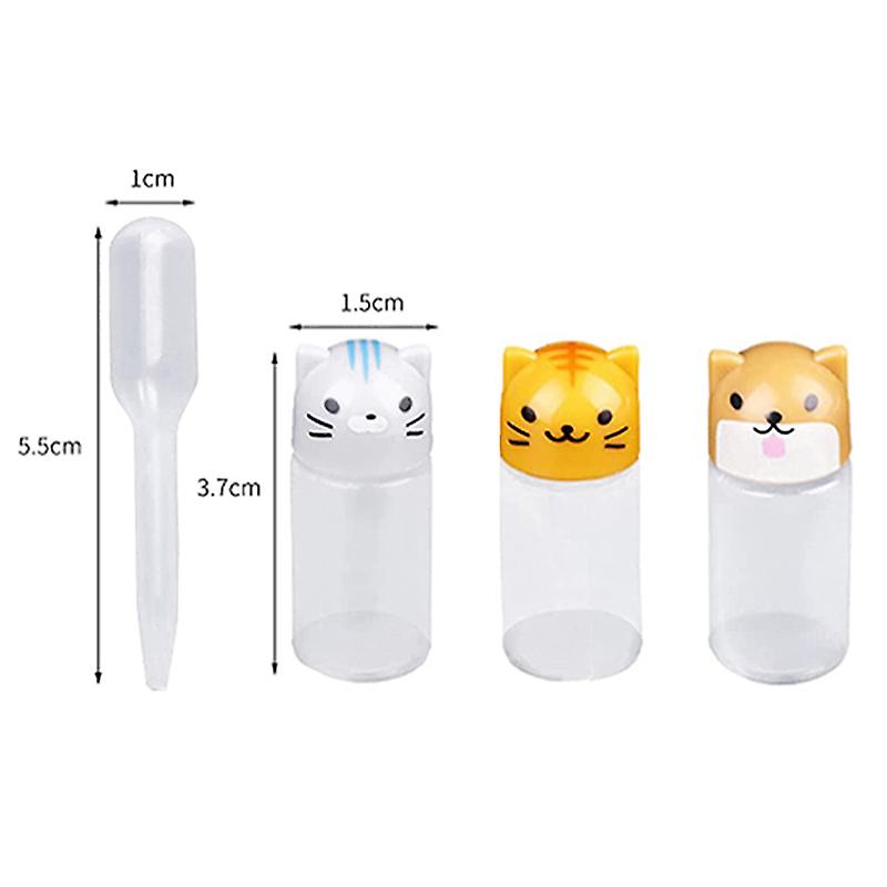 3pcs/set Mini Sauce Bottle Portable Tomato Salad Dressing Container Bento Lunch Box