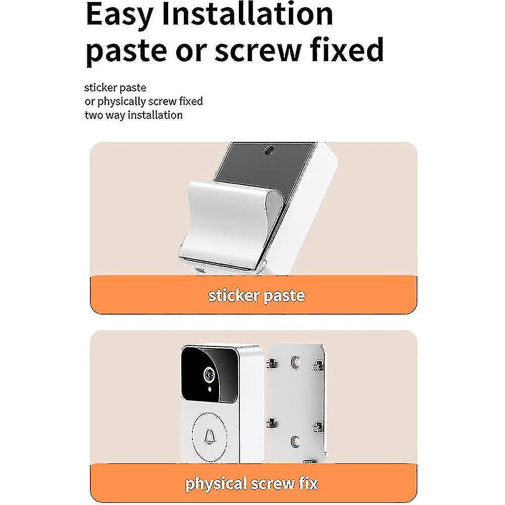 Wireless Hd Intelligent Visual Doorbell Wifi Smart Video Voice Phone Remote Control Security Camera Door Bell