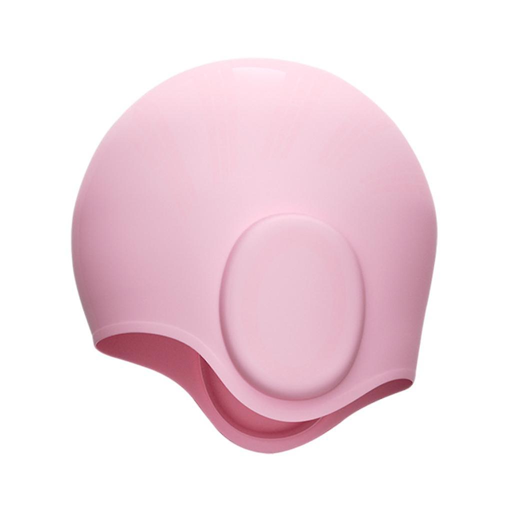 Protezione dell'orecchio Cappello da nuoto per capelli lunghi Cappello da nuoto ad alta elasticità Rosa