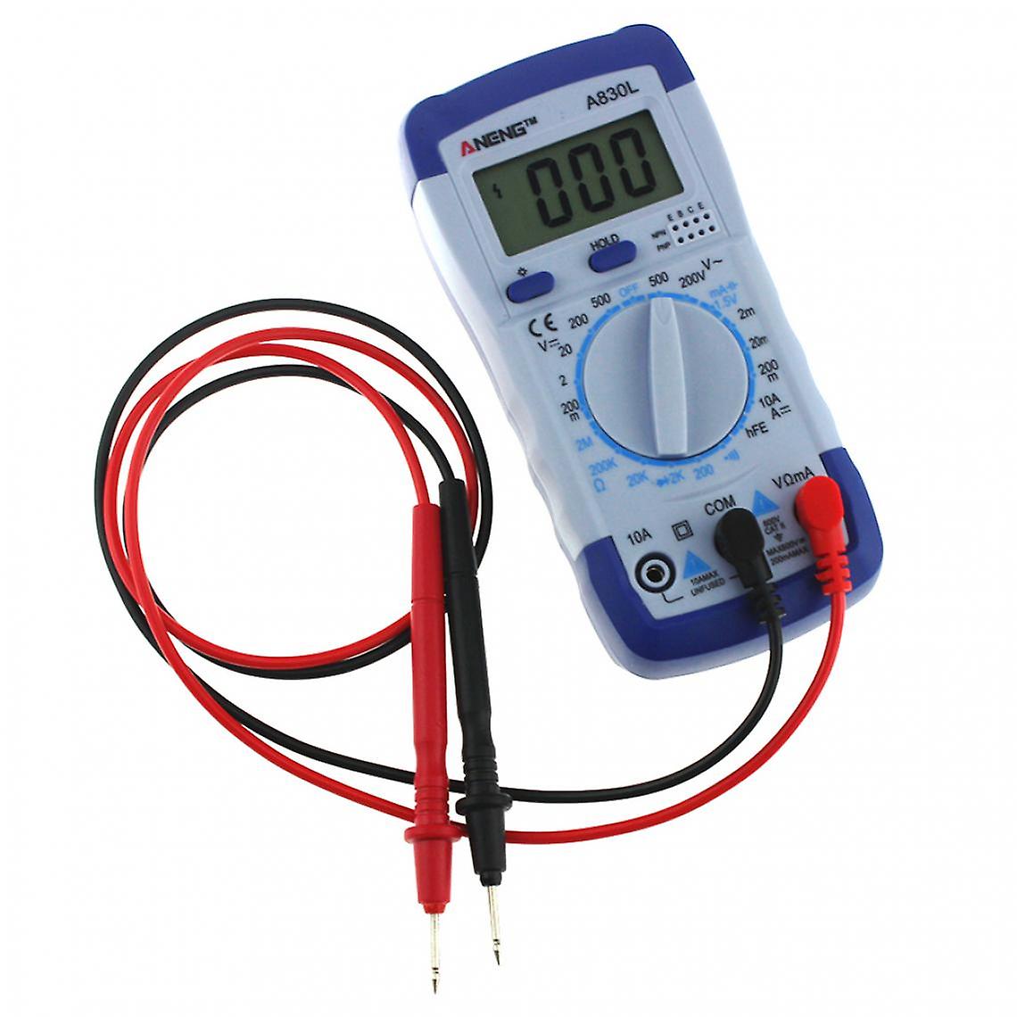 Digital Multimeter Tester Resistance Ammeter Ac/dc Voltmeter Electrical Capacitance Lcd Display Backlight