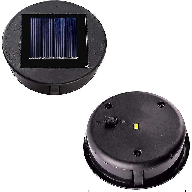Pack solar replacement lights with led bulbs, solar panel lantern, replacement cover, replacement bulb for hanging lante