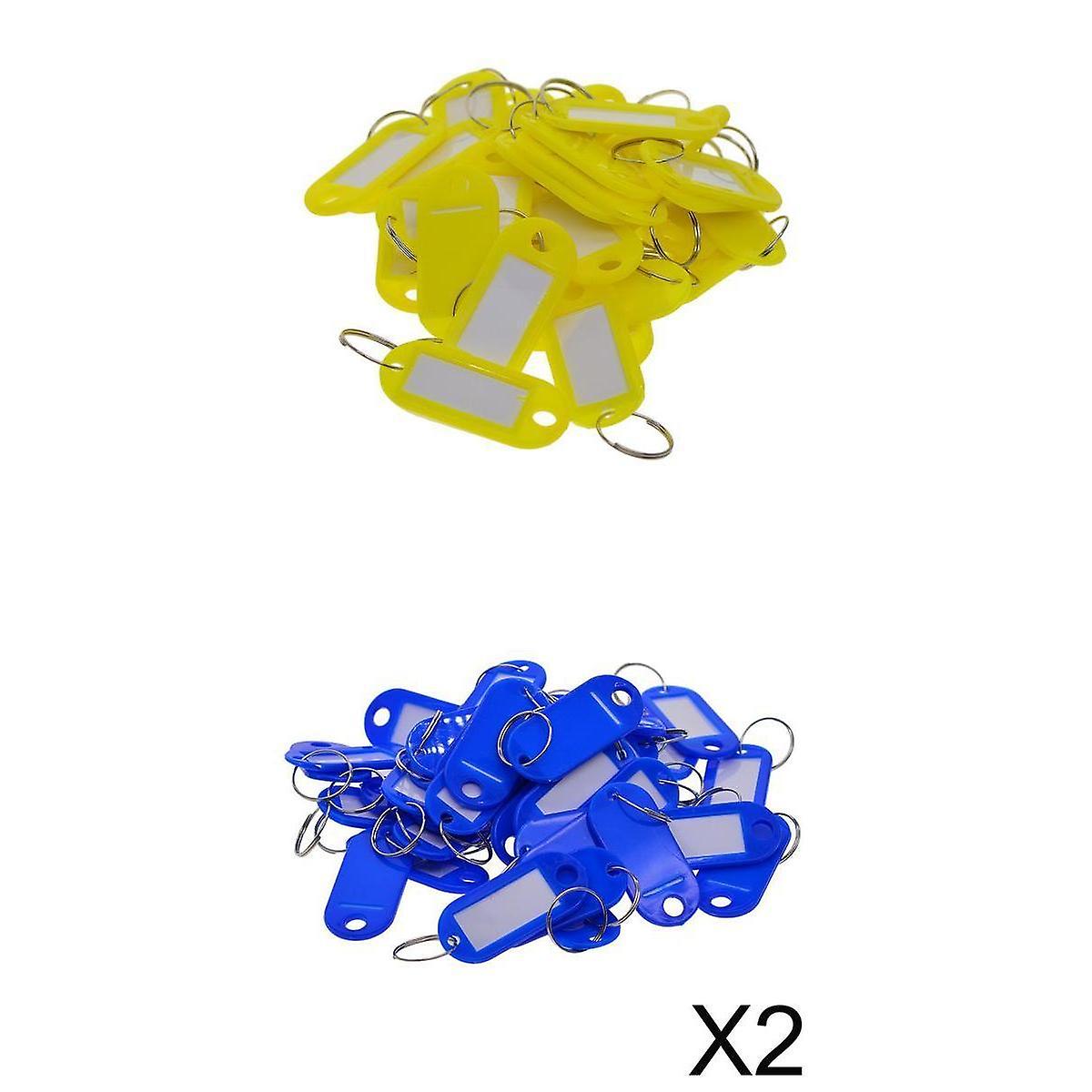 100 Pieces Removable Waterproof Key Tags ID Name Card Tags Mark