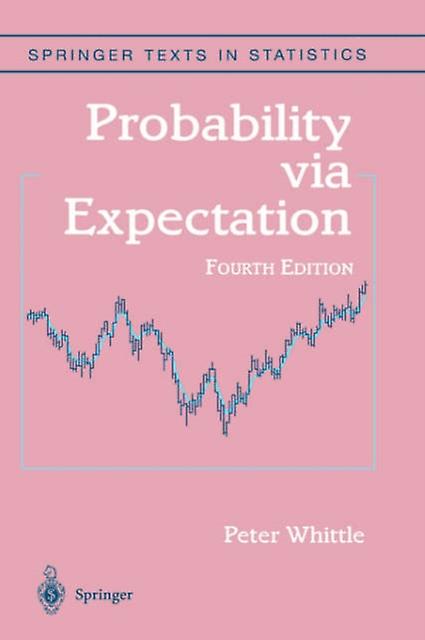 Probability Via Expectation by Peter Whittle Paperback Book