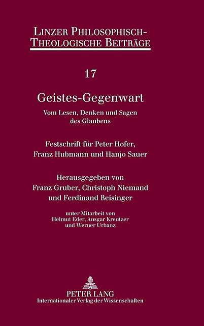 Geistesgegenwart Hardback Book