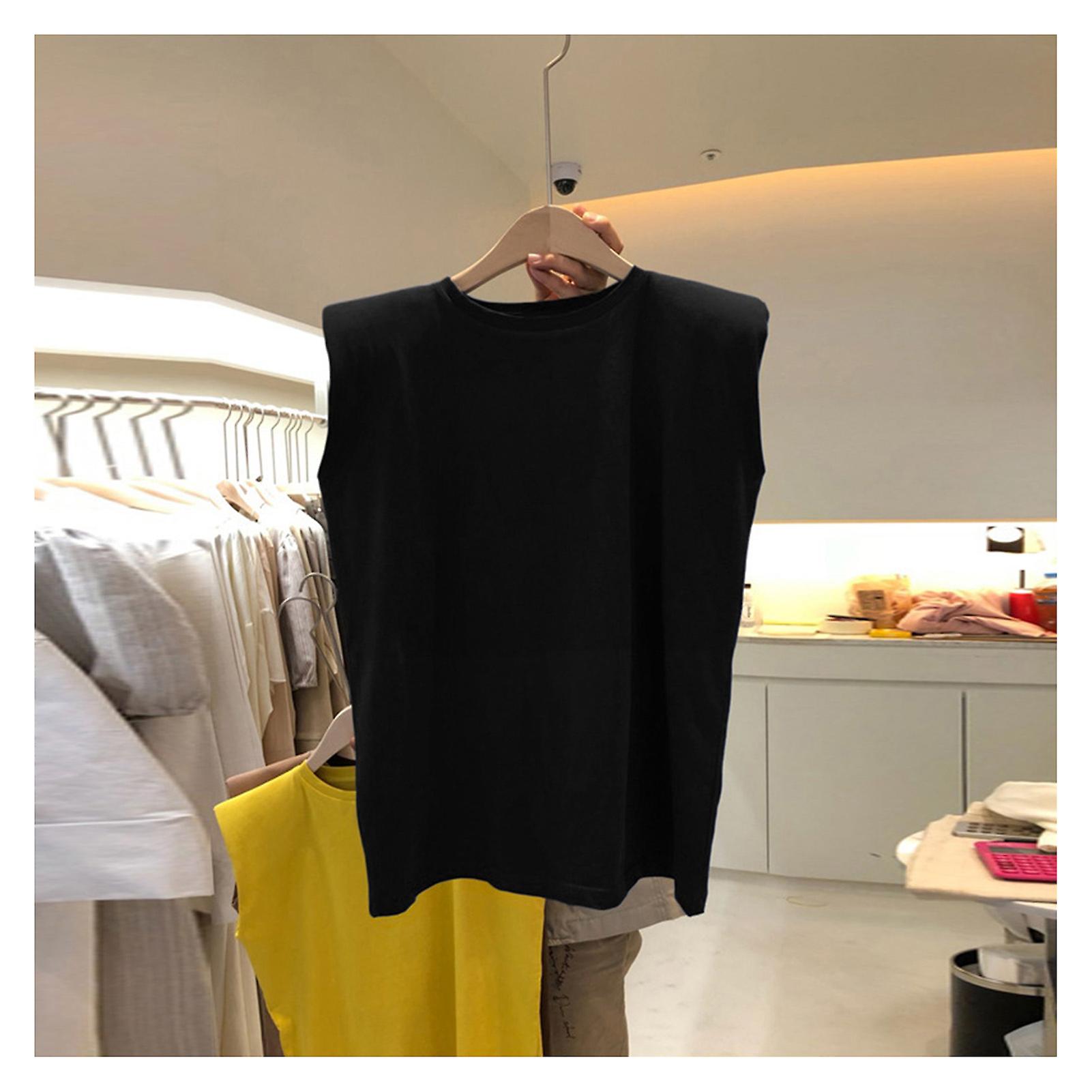 Women's Sleeveless Tank Tops Plain Summer Solid Color Tee Shirts