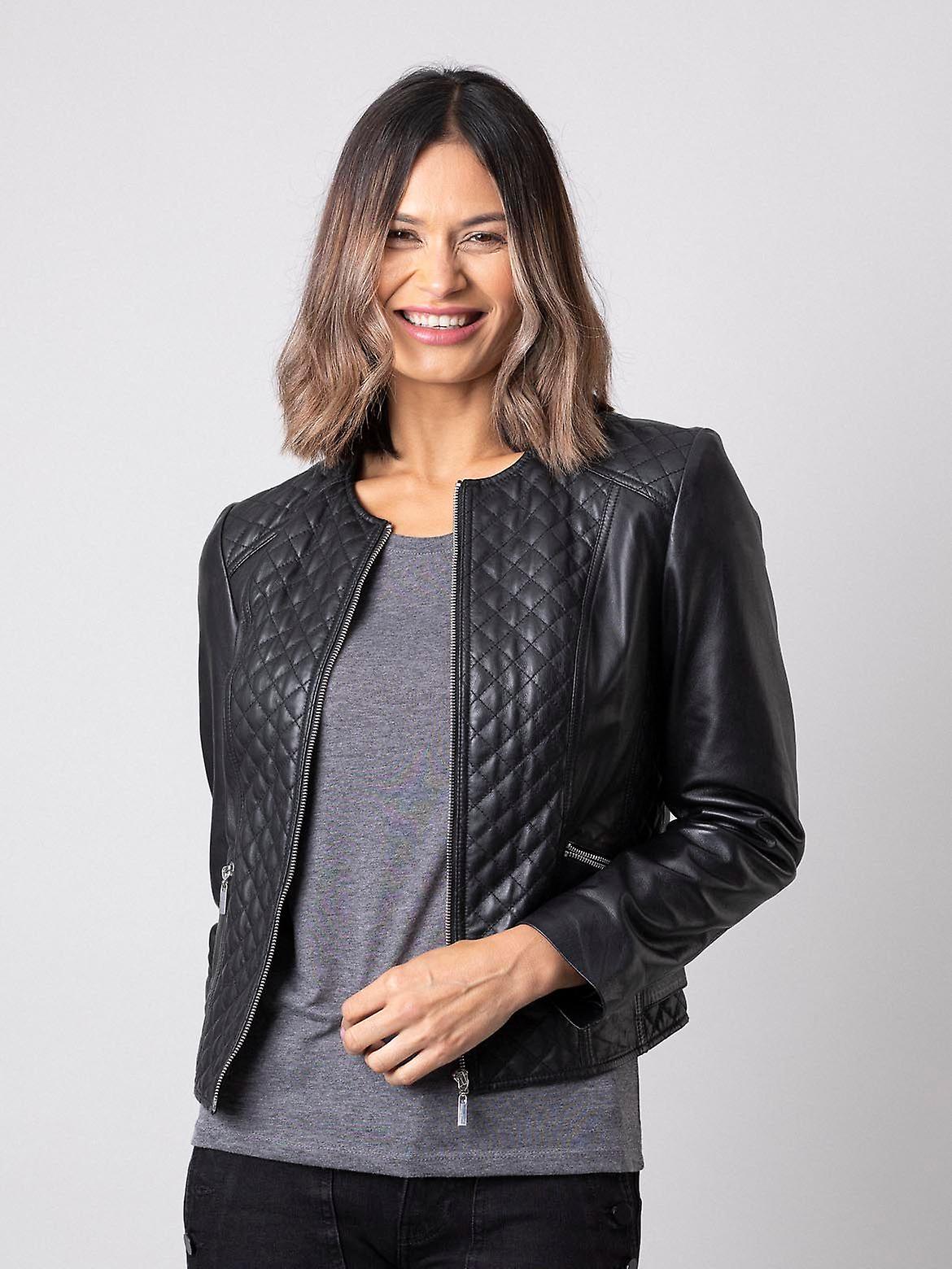 Devoke Leather Jacket in Black