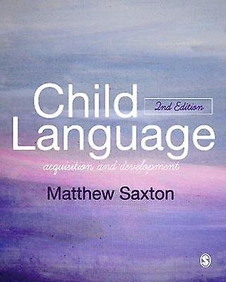 Child Language by Matthew Saxton Paperback Book