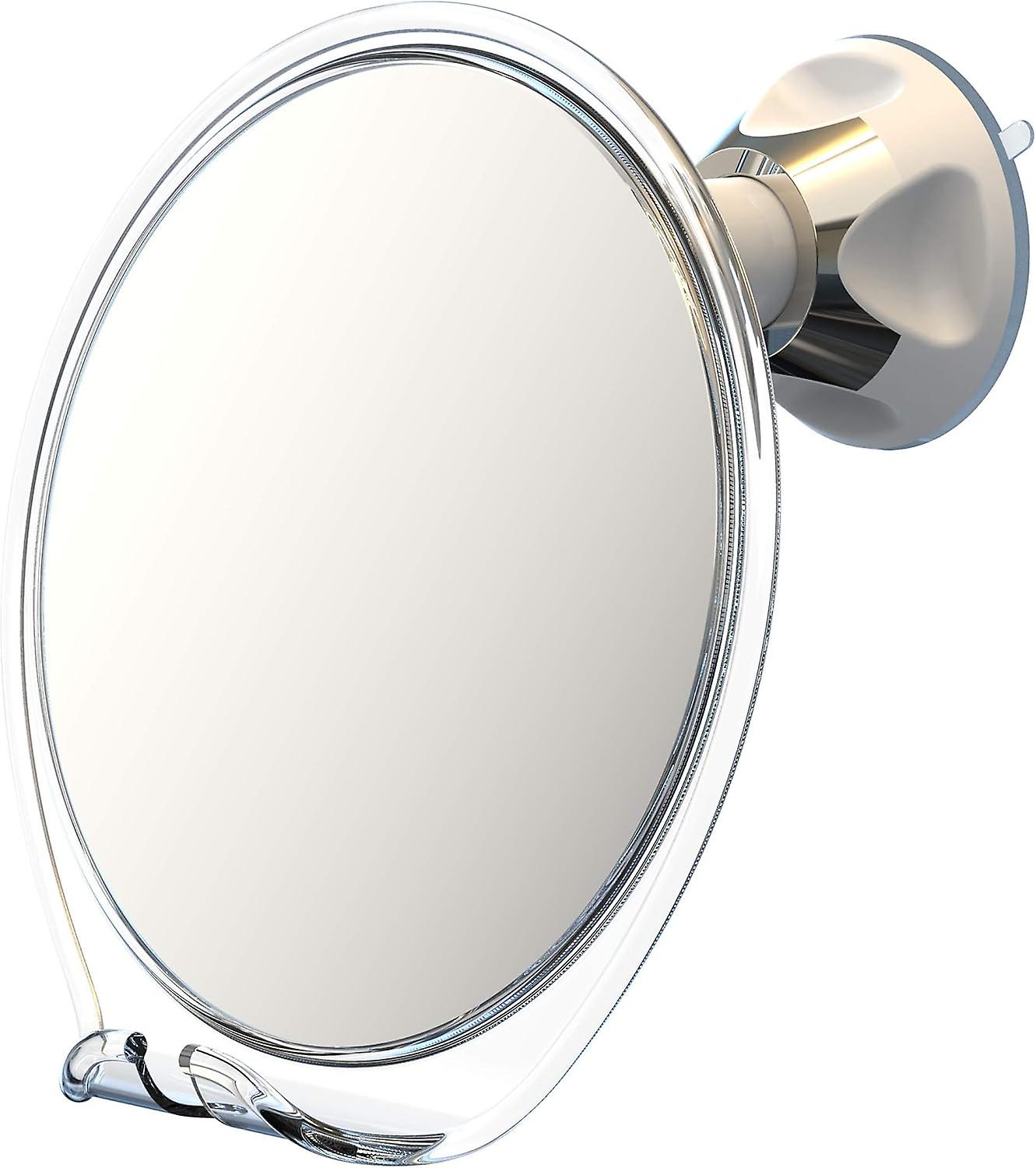TTMA Shaving Mirror, Shower Mirror with a Razor Holder for Shaving with Powerful Suction Cup - Shatterproof Anti Fog Mirror for Shower (Clear)