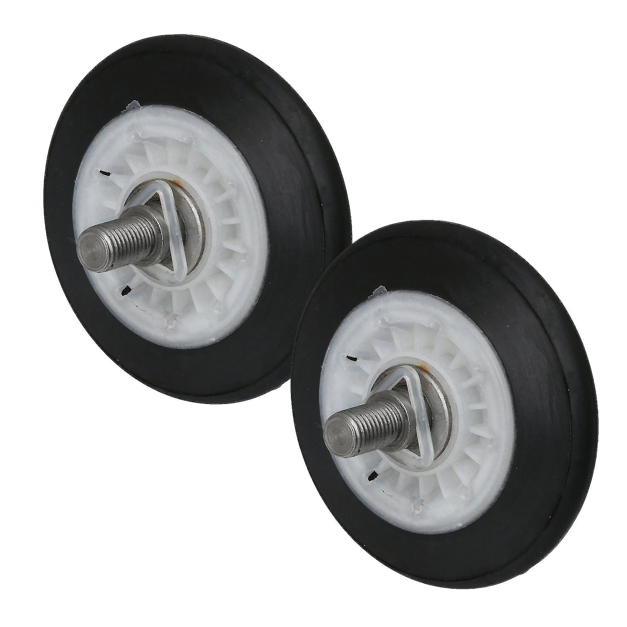 2 X Rubber Dryer Drum Roller Ap5688895 Replacement For Replace