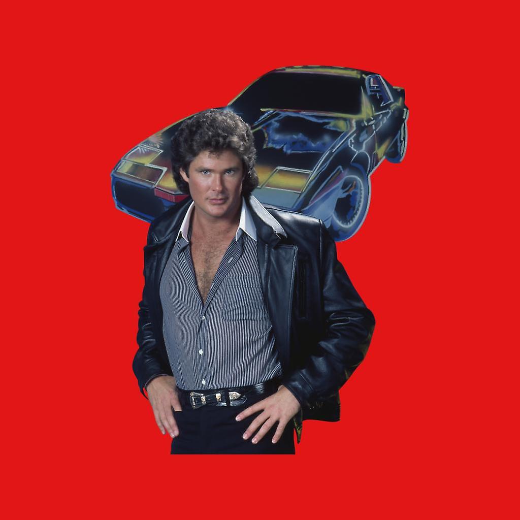 Maglietta Knight Rider K.I.T.T. Uomo Verde Bottiglia, Taglia XL: 100% Cotone, Girocollo, Fruit Of The Loom