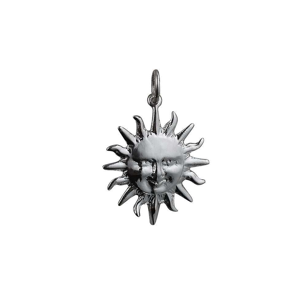 Silver 21mm Full Sun Pendant or Charm