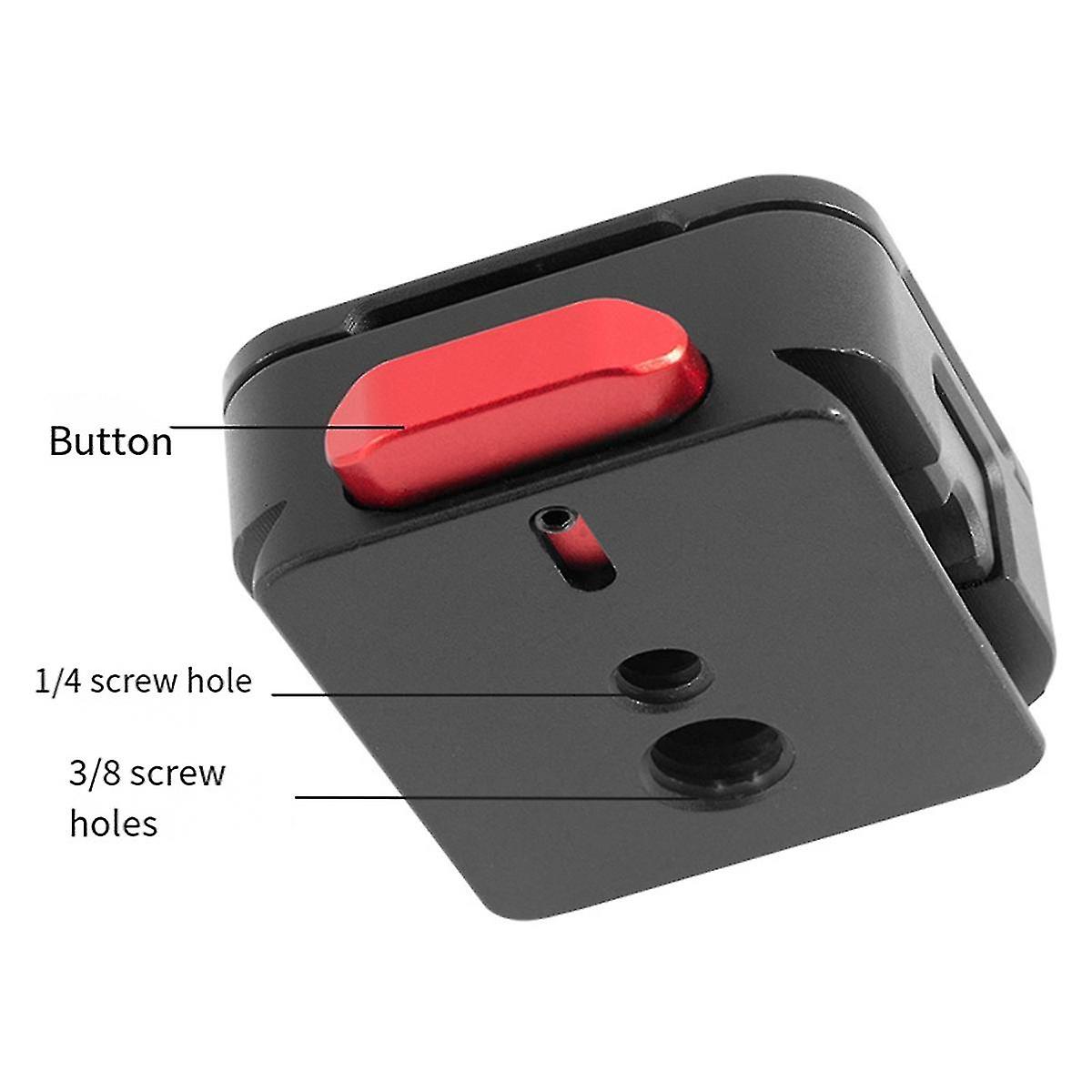 Mini Monitor Mount Plate Quick Release Clamp Fast Switch Install System For Slr Camera Tripod Slide Rail Stabilizer