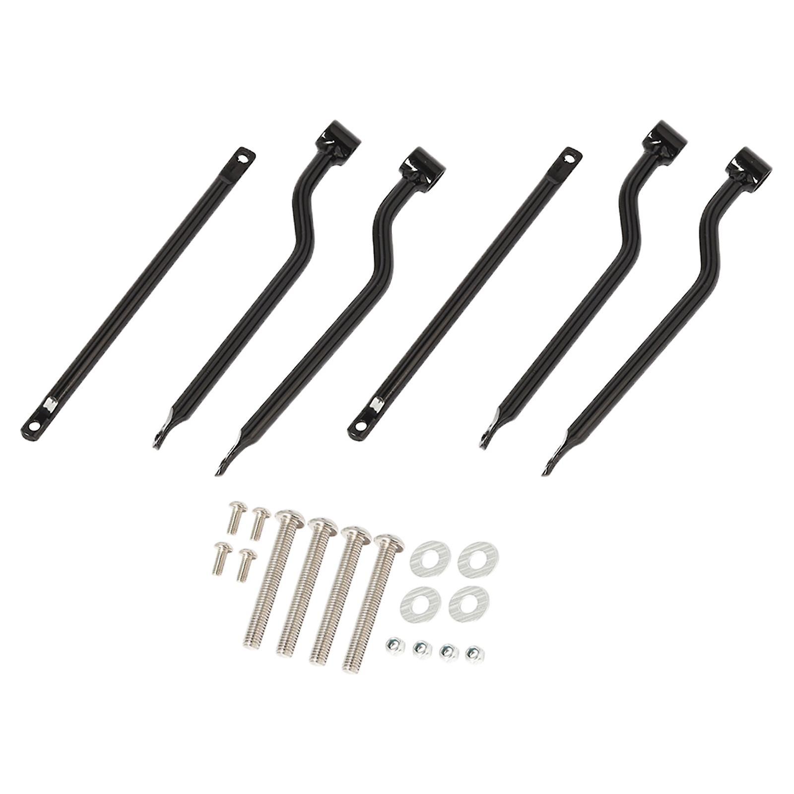 Universal Motorcycle Saddlebag Supporting Bars Brackets Premium Black